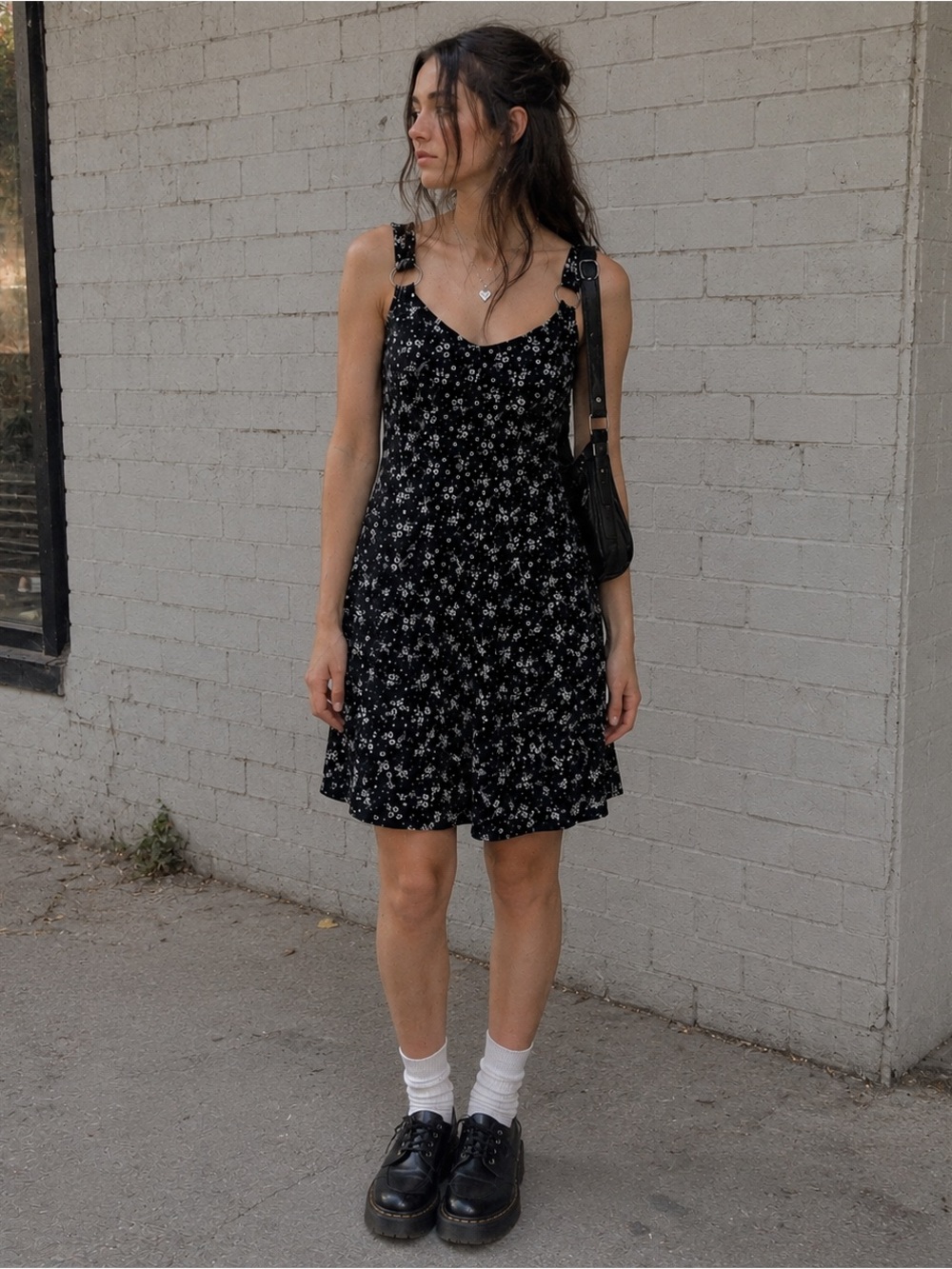 90s Y2K Vintage Mini Slip Dress Floral Soft Grunge Indie Aesthetic